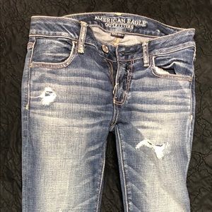 Denim jeggings, super stretch, size 4